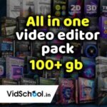 Video editor bundle pack all in one 200+ gb pack assets free to use fonts, animations, sfx, green screen, transitions and more free download