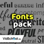 Free fonts pack for video editing free download Trending fonts